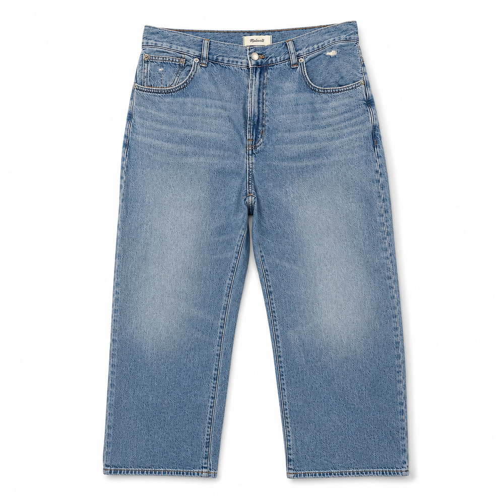 Madewell Jeans Womens Size 30P Blue The Perfect Vintage Wide Leg in Airy Denim